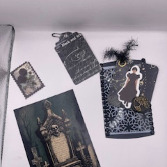 🖤Wednesday Addams Junk Journal Kit: A Spooky DIY Crafting Adventure New🖤 - Picture 6 of 13